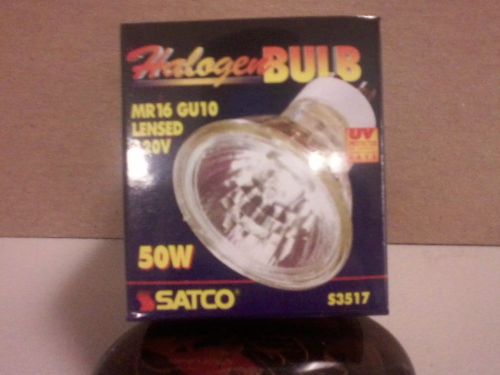 Satco S3517 MR16 Halogen Bulb 12 Pack  50w 120v flood with lens GU10 base