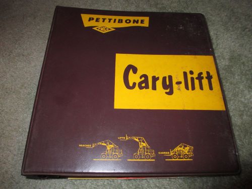 HUGE PETTIBONE CARY LIFT FORK TRUCK MERCURY BROCHURE CATALOG BOOK SALES MANUAL