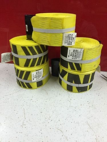 Kinedyne 423021 wll 5400 lbs 30ft long lot of 5 straps for sale