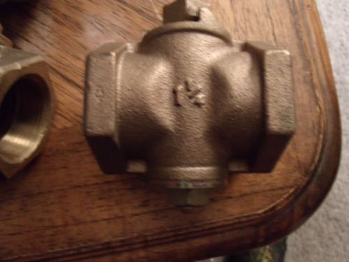 Brass bronze check valve 1 1/2 npt flow swing gated also 2pc 1 1/4 shutoff brass for sale