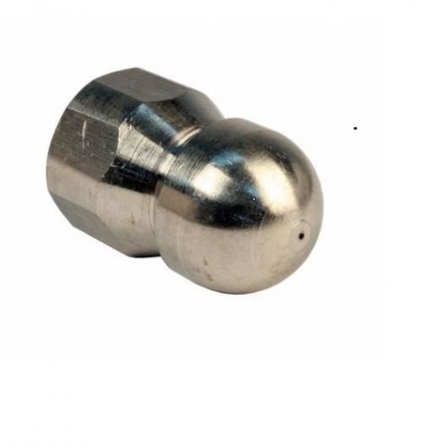 MTM Button Nose 3/8&#034; F 4.5 Orifice Laser Fixed Sewer Jetter Nozzle 4000 PSI