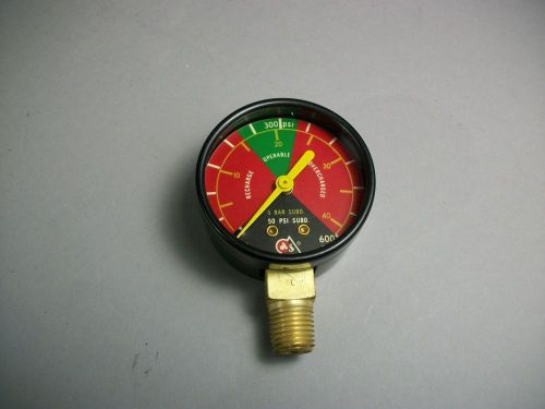 Grinnell 5380 Fire Protection 600 PSI Tricolor Gage - New