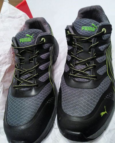 Puma Size 14 EEE Safety Shoes  Blk/Grey/Green composite Toe