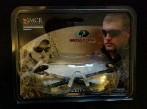 Clear safety glasses with mossy oak camouflage + silver n blue safety sunglasses for sale