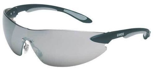 Uvex ignite silver mirror safety sun glasses black s4403 scratch resistant new for sale