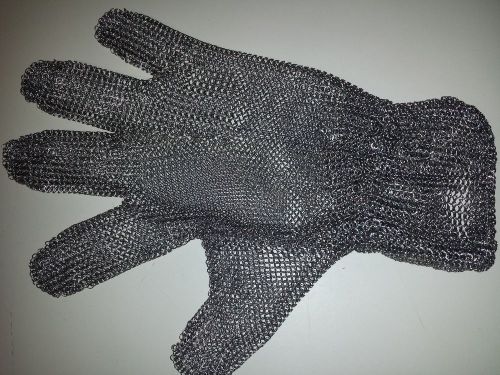 Whizard CM30504, Large, Stainless Steel Mesh Cut Resistant Hand Glove - USED
