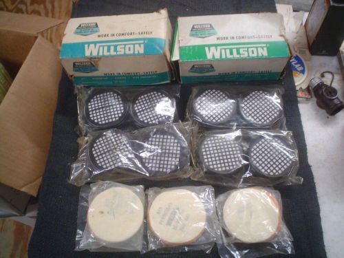 Set Of 8 (4 Pairs) Willson R21 Organic Vapor Respirator Cartridges - NOS