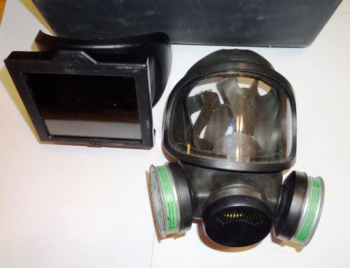 Msa ultra-twin respirator - medium with welding mask and 8 cartridges for sale
