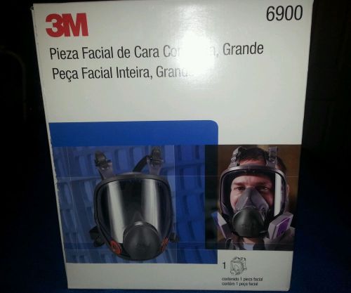 3M Full Facepiece Mask, Model 6900, size Large, New!