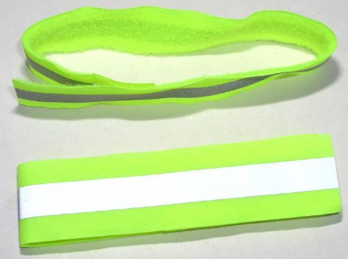 Reflective arm leg band safety high visibility cycling for sale