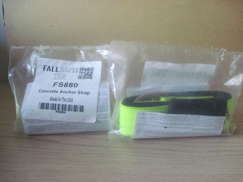 2 FALL SAFE Concrete anchor Strap FS880 Factory Sealed