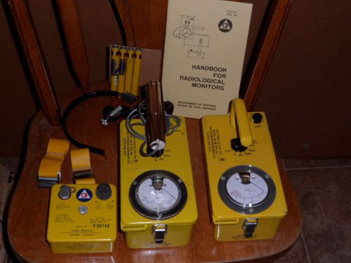 CDV 777-2 Radiation Detector Set Has Victoreen CDV 700 6A &amp; CDV 715 No Reserve!!