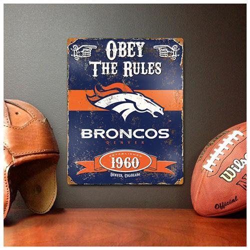 Denver Broncos Vintage Sign VSDB