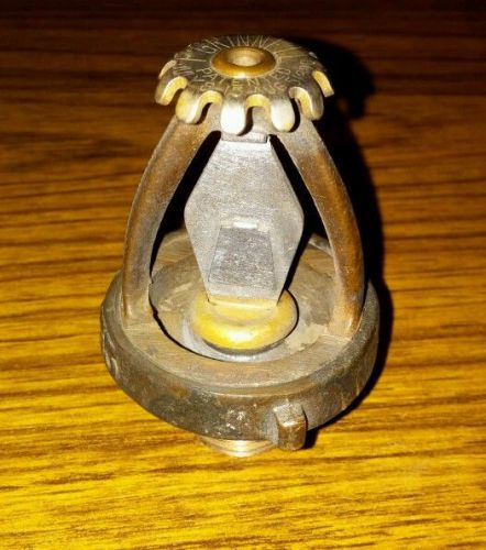 1926 antique vintage grinnell upright brass fire sprinkler head (1 unit) for sale