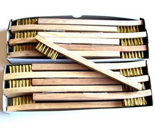 24 BRASS WIRE BRUSH TOOTH BRUSHES