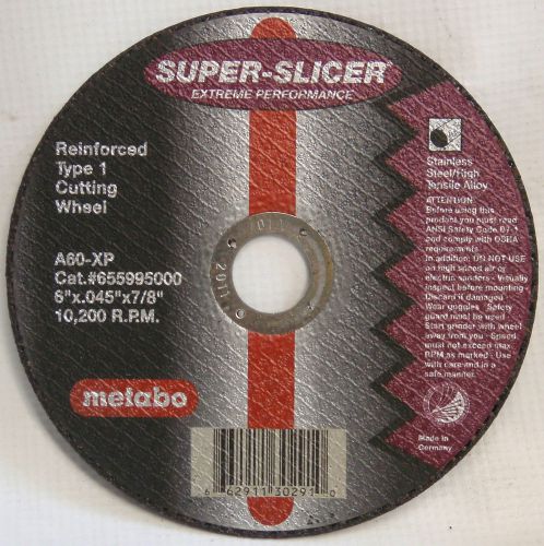 Metabo 55995 55.995 6&#034; super slicer cut-off wheels-box of 50 655995000 for sale
