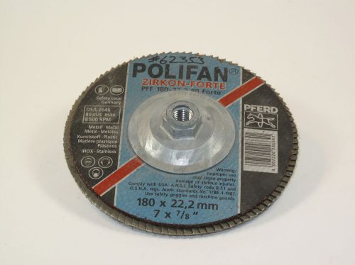 PFERD Zirkon-Forte 80 grit 7&#034; x 7/8&#034; flap wheel pt# 62353 (#1249)