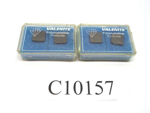 (4) new valenite polycrystalline carbide inserts sngn424t vc733 lot c10157 for sale