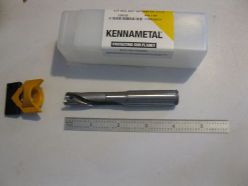 new kennametal carbide insert tipped drill .coolant thru.9/16 shank.