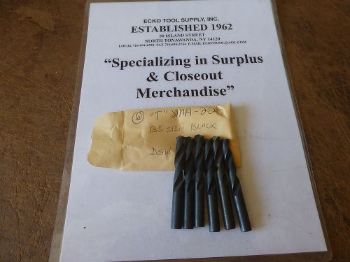 SCREW MACHINE DRILL LETTER &#034;T&#034; 135 POINT HIGH SPEED DSW GERMANY NEW 6 PCS$8.80