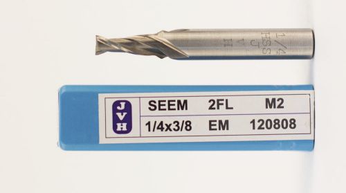 1/4&#034; x 3/8&#034; hss m2 single end mill 2 fl center cutting for sale
