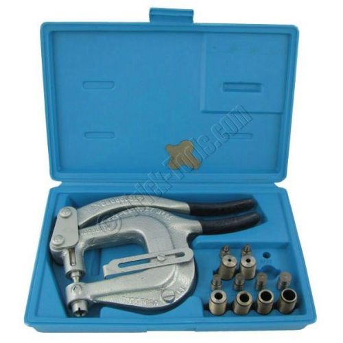 Roper whitney xx hand punch kit - includes plastic case and 7 punch and dies for sale