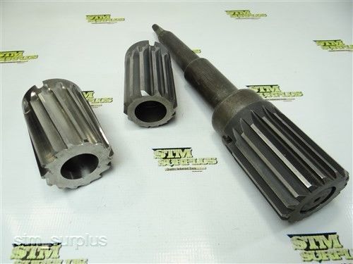 Nice lot of 3 hss shell reamers 2-9/16&#034; to 2-13/16 with morse taper shank arbor for sale