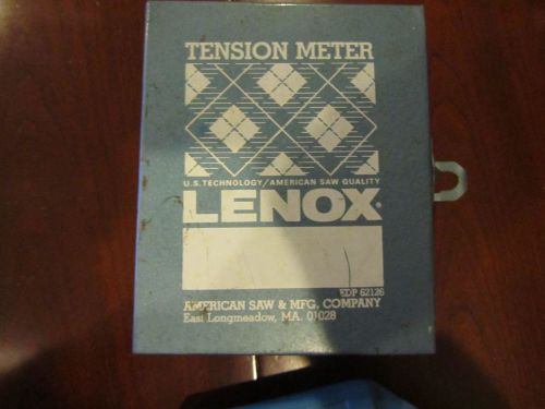 LENOX # EDP 62126  BAND SAW TENSION METER