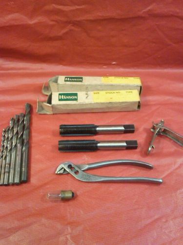 Ace tap 9/16 -18 nf 33/64 Drill small box full of bits +