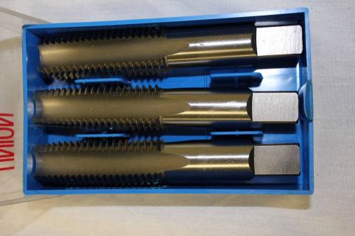 Union Butterfield 1011059 3-Piece 1500S Series Hand Tap Set 1-8 HSS Uncoated - B