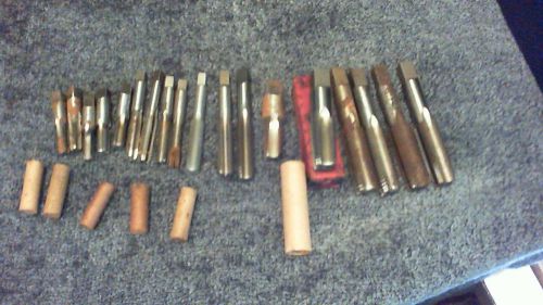 LOT OF 18 TAPS (MORSE, WINTER,GREENFIELD,THREADIT,CARD,VERMONT,&amp; W/B) BRANDS