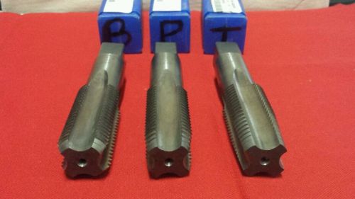 Widell 1-1/4&#034; - 8 hss h6 hand tap set - bottom, plug, and taper unused old stock for sale