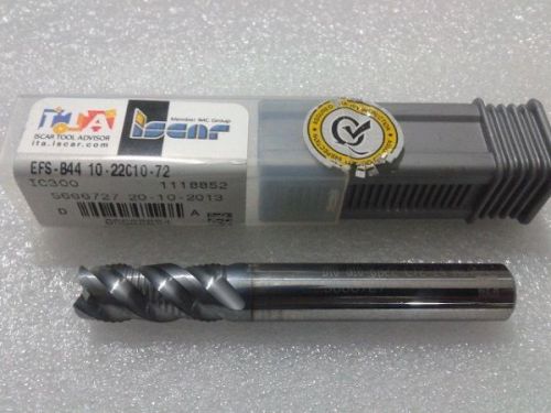 NEW ISCAR FINISHRED SOLID ENDMILL D-10mm 4 FLUTE EFS-B44 10-22C10-72!!!!