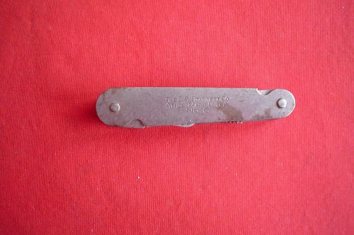 Pre-owned starrett no. 6 thread pitch gauge gage 4-42 for sale