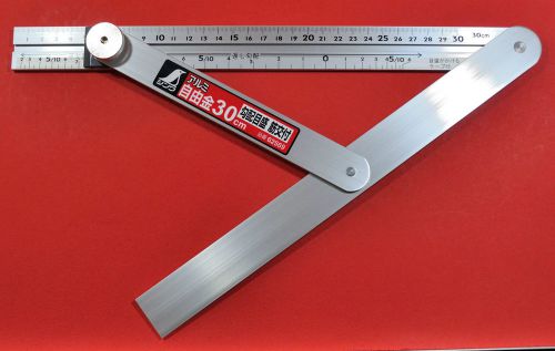 Japan SHINWA sliding adjustable precision bevel 30cm 11.8&#034; equerre Winkel 62569