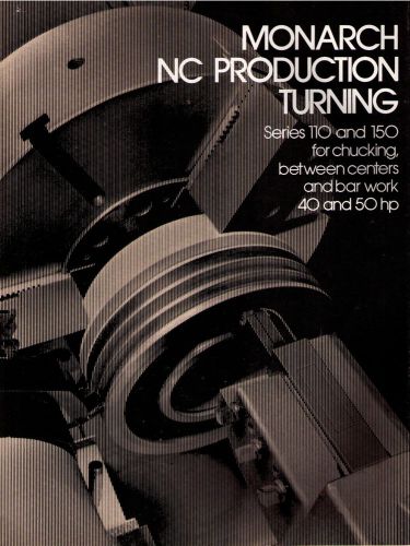 Monarch NC Production Turning Series 110 and 150 Catalog