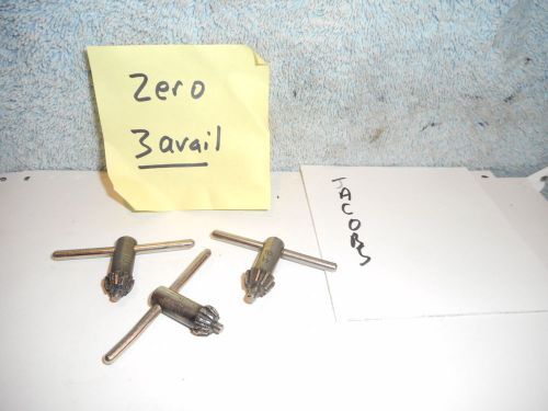Machinists 12/3A  BUY NOW REAL USA Jacobs ZERO  Drill Chuck Key