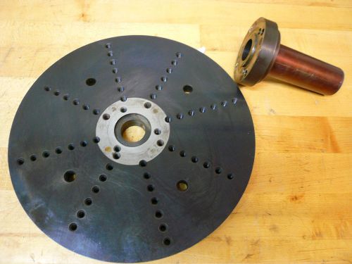 Lathe Chuck 10&#034; Faceplate w/Spindle - Tapped Holes