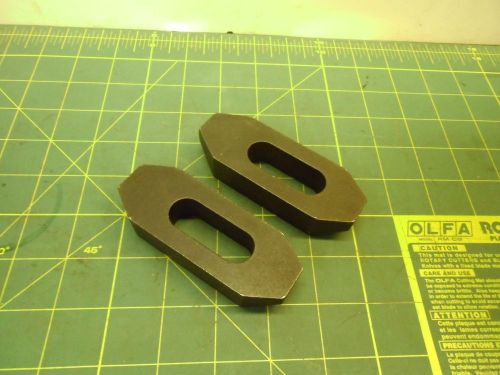 PLAIN MILLING CLAMPS TECO 4&#034; LONG 1 1/2 WIDE STUD SIZE 5/8 OR M16 (2) #52809