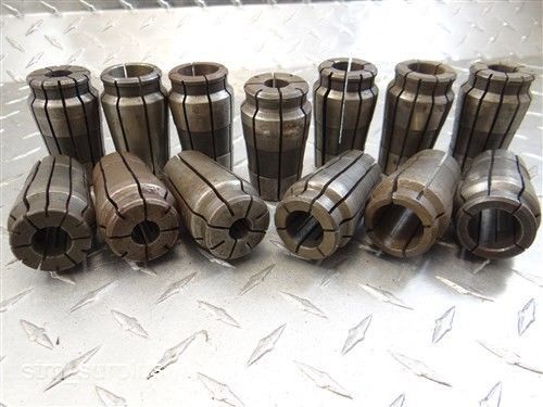 Lot of 13 acura flex collets sizes 1/2 to 1&#034; for sale