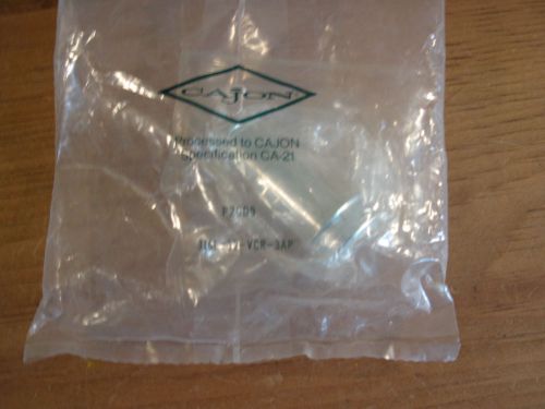 Swagelok cajon face seal vcr gland fitting 316l-12-vcr-3ap - ultra-high purity for sale