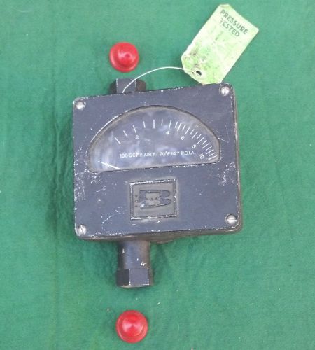 Vintage brooks flowmeter , type 3604b08g2k1a  , 0-1200 scfh , flow meter for sale