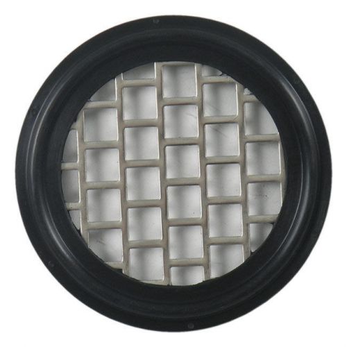 Buna sanitary tri-clamp screen gasket, black - 1.5&#034; w/ 4 mesh (316l stainless) for sale