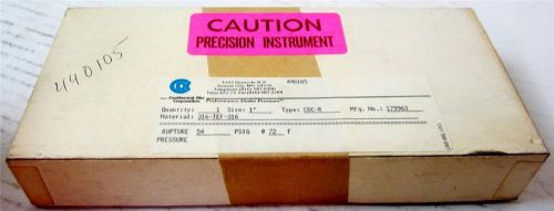 Continental disc corp. 1&#034; 179963 rupture disc 54 psig @ 72° f cdc-r 316-tef-316 for sale