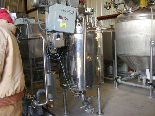 Lee 100 gallon double motion jacketed vacuum mix kettle stainless sanitary tank for sale