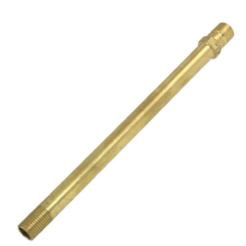 1/2&#034; quick fitting outside dia brass pipe nipple mold coupler gold tone 8&#034; for sale