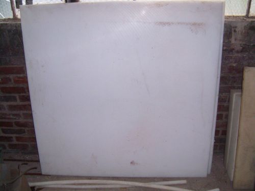 UHMW Polyethylene WHITE SHEET 48&#034;x48&#034;x1&#034; Plastic Stock