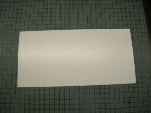 Lot of 10 white polystyrene light diffusing plastic sheet .010&#034; thick 6&#034; x 12&#034; for sale