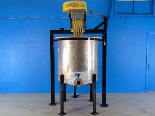 300 gallon stainless mix tank 3 hp motor w falk gear drive ratio model 4215j25c for sale