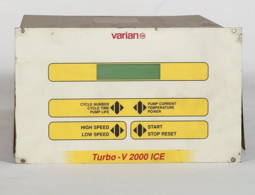 Varian v2000 ice c.u. turbo pump controller: 90 day warranty. for sale